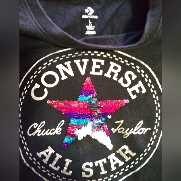 Converse Chuck Taylor Long Sleeve T-Shirt size L (12-13 yrs) 16-018 - Picture 2 of 3